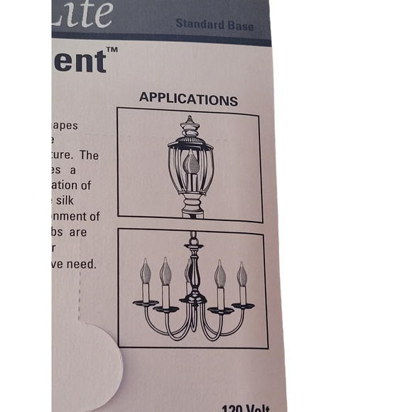 Westinghouse Decor Light Glowescent Forty Watt Flame 40c15 2 Light Blubs 2 of‎ 3 - Picture 9 of 12